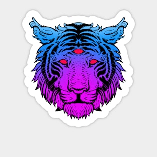 Neon tiger Sticker